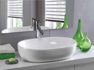 כיור מונח 60X42 ס"מ מימוזה לבן מט MIMOZA סניטק