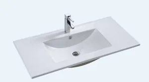 כיור אינטגרלי 102X36.5 ס"מ טוי לבן מבריק TOY סניטק