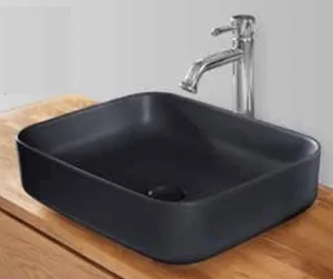 כיור מונח 50X40 ס"מ סולי שחור מט SOLI סניטק