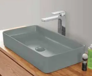 כיור מונח 60.5X35 ס"מ ויקטוריה בטון כהה מט VICTORIA סניטק