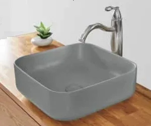 כיור מונח 38.5X38.5 ס"מ אורלינס בטון כהה מט ORLEANS סניטק