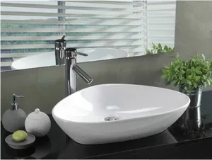 כיור חרס מונח 58X39.5 ס"מ וונסה לבן מבריק VENESSA סניטק