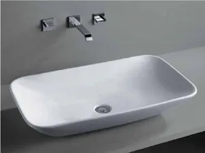 כיור מונח 69X39.5 ס"מ דגם ספין לבן מבריק SPIN סניטק