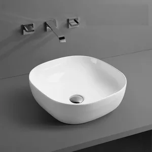 כיור מונח 40.5X40.5 ס"מ בזיל BASIL לבן סניטק