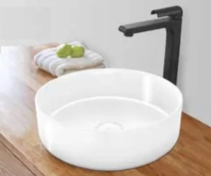 כיור מונח 36 ס"מ רוז לבן מבריק ROSE סניטק