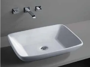 כיור מונח 59.5X44.5 ס"מ לייט לבן מבריק LIGHT סניטק