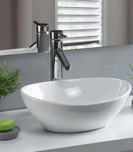 כיור מונח 41X33 ס"מ נורית לבן מט NURIT סניטק