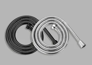 צינור למקלחת ספירלה כפולה 150 ס"מ שחור מט - 107K סניטק