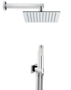 סט מקלחת באטיו ראש מקלחת 20/20 ס"מ כרום סניטק