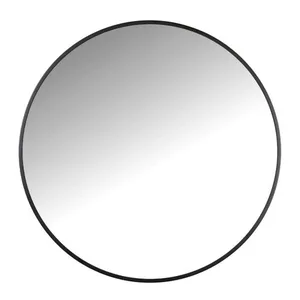 מראה עגולה 50 ס"מ מסגרת שחור מט סניטק