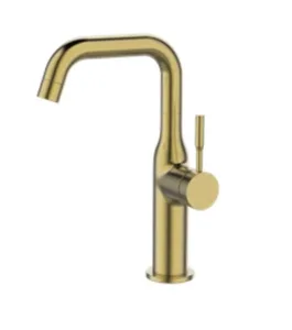 ברז לכיור רחצה פיה מסתובבת זהב מוברש PL701G סניטק