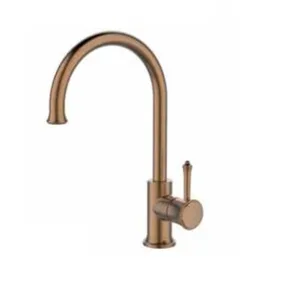 ברז מטבח גבוה פיה מסתובבת רוז גולד מוברש ZV0133RG סניטק