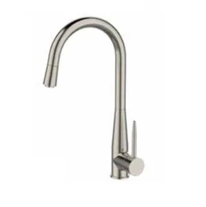 ברז מטבח נשלף מזלף חד מצבי ניקל מוברש OB0808N סניטק