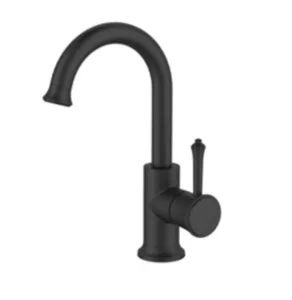 ברז לכיור רחצה פיה מסתובבת שחור מט ZV0126K סניטק