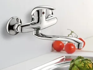 ברז קיר פיה ארוכה מסתובבת דגם מרין ניקל - MR116CH סניטק