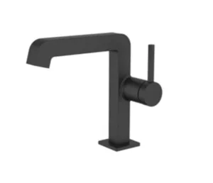 ברז לכיור רחצה בעיצוב יוקרתי שחור מט PL702K סניטק