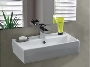 כיור מונח/תלוי 55.5X31.5 ס"מ מרגנית לבן מבריק MARGANIT סניטק