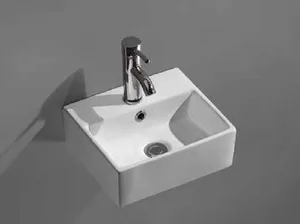 כיור מונח/תלוי 33X29 ס"מ סוניק לבן מבריק SONIC סניטק