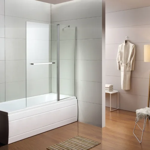 אמבטיון RIO - ריו 120 ס"מ דלת + דופן קבועה סניטק