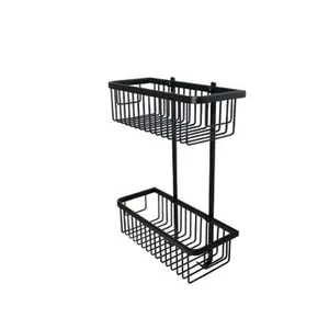 סבוניית רשת מלבנית דו קומתית סדרת מיני שחור מט SBS90158BL DorRaphael