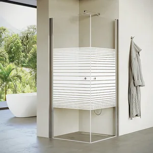 מקלחון פינתי 2 דלתות אדמס 76-79 ס"מ ניקל כרום DorRaphael