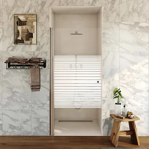 מקלחון חזית דלת על ציר מארטין 66-93 ס"מ ניקל כרום DorRaphael