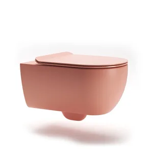 אסלה תלויה טונדו 54 ס"מ סלמון מט DorRaphael