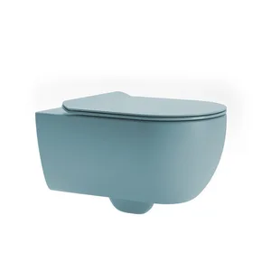 אסלה תלויה טונדו 54 ס"מ כחול קרח מט DorRaphael