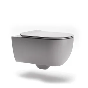 אסלה תלויה טונדו 54 ס"מ אפור מט DorRaphael