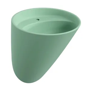 כיור רחצה חרס מונובלוק 53.5X46.5 ס"מ ונציה VENICE ירוק מנטה מט DorRaphael