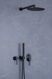 סט למקלחון 7 חלקים שחור מט 108971BL DorRaphael