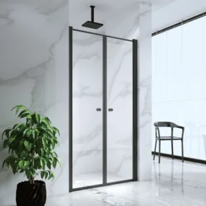 מקלחון חזית NELSON - נלסון ממידה 70 סמ עד מידה 90 סמ שחור מט - סניטק