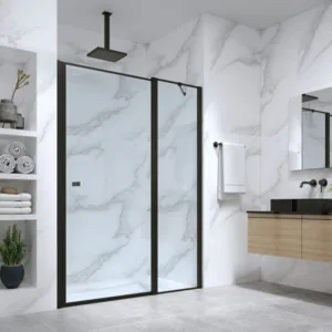 מקלחון חזית METRO - מטרו 50 ממידה 114 סמ עד מידה 152 סמ שחור מט - סניטק