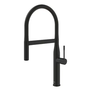 ברז מטבח קשתי נשלף דגם אסנס גרואה - GROHE שחור מט GR-30503KF0 GROHE גרואה