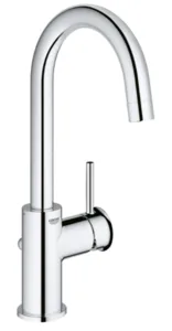 ברז ברבור גבוה לכיור רחצה באו קלאסיק BAUCLASSIC כרום GROHE - גרואה 23095000 GROHE גרואה