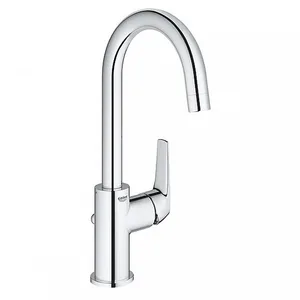 ברז ברבור גבוה לכיור רחצה באוקרב BAUCURVE כרום GROHE - גרואה 23090000 GROHE גרואה