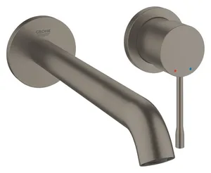 ברז קיר לכיור רחצה פיה 183 מ"מ אסנס ESSENCE אפור גרפיט מוברש GROHE - גרואה 19967AL1 GROHE גרואה