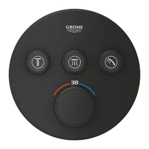 אינטרפוץ טרמוסטטי 4 דרך SMART CONTROL גרואה - GROHE שחור מט GR-29508KF0 GROHE גרואה
