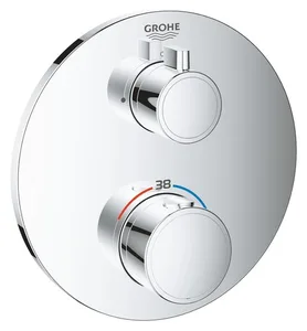 כיסוי חיצוני לאינטרפוץ תרמוסטטי 3 דרך כרום GROHE - גרואה 24075000 GROHE גרואה