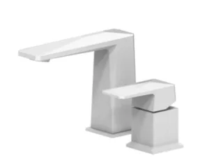 ברז אינטרפוץ 3 דרך שני חלקים להתקנה על האמבטיה לבן מט S-42 MTI