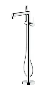 ברז אינטרפוץ 4 דרך מהרצפה ניקל S-45 MTI