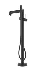 ברז אינטרפוץ 4 דרך מהרצפה שחור מט S-45 MTI