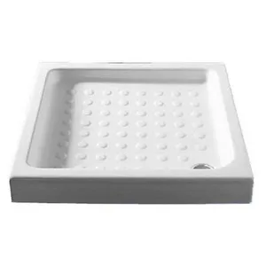 אגנית למקלחון מרובע פינתי 80X80 לבן 121400 חרס