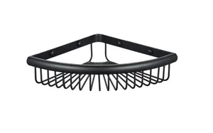 סבוניה רשת פינתית מהודרת שחור מט ניתן בקידוח/ בהדבקה דגם ספא SB616BK מלדן