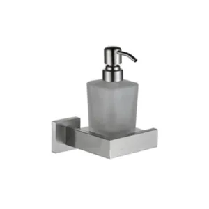 דיספנסר תלוי ניקל מוברש ניתן בקידוח/ בהדבקה דגם אפולו 30196ST מלדן