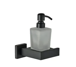 דיספנסר תלוי שחור מט ניתן בקידוח/ בהדבקה דגם אפולו 30196BK מלדן