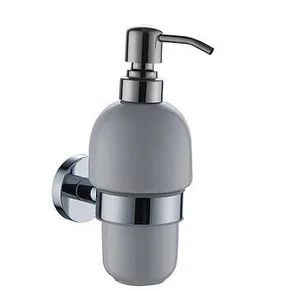 דיספנסר לסבון נוזלי חרס ניקל תלוי בקידוח/ בהדבקה דגם עדן - ED-563 מלדן