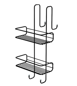 סבוניה רשת כפולה תלויה על המקלחון שחור מט TH32BK מלדן