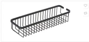 רשת מלבנית שחורה למקלחון 3613BK מלדן