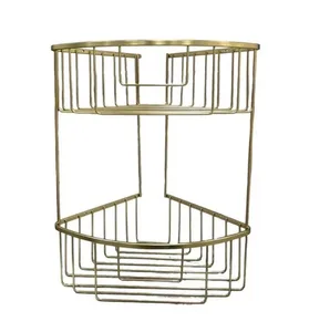 רשת פינתית כפולה ועמוקה זהב מט מלדן